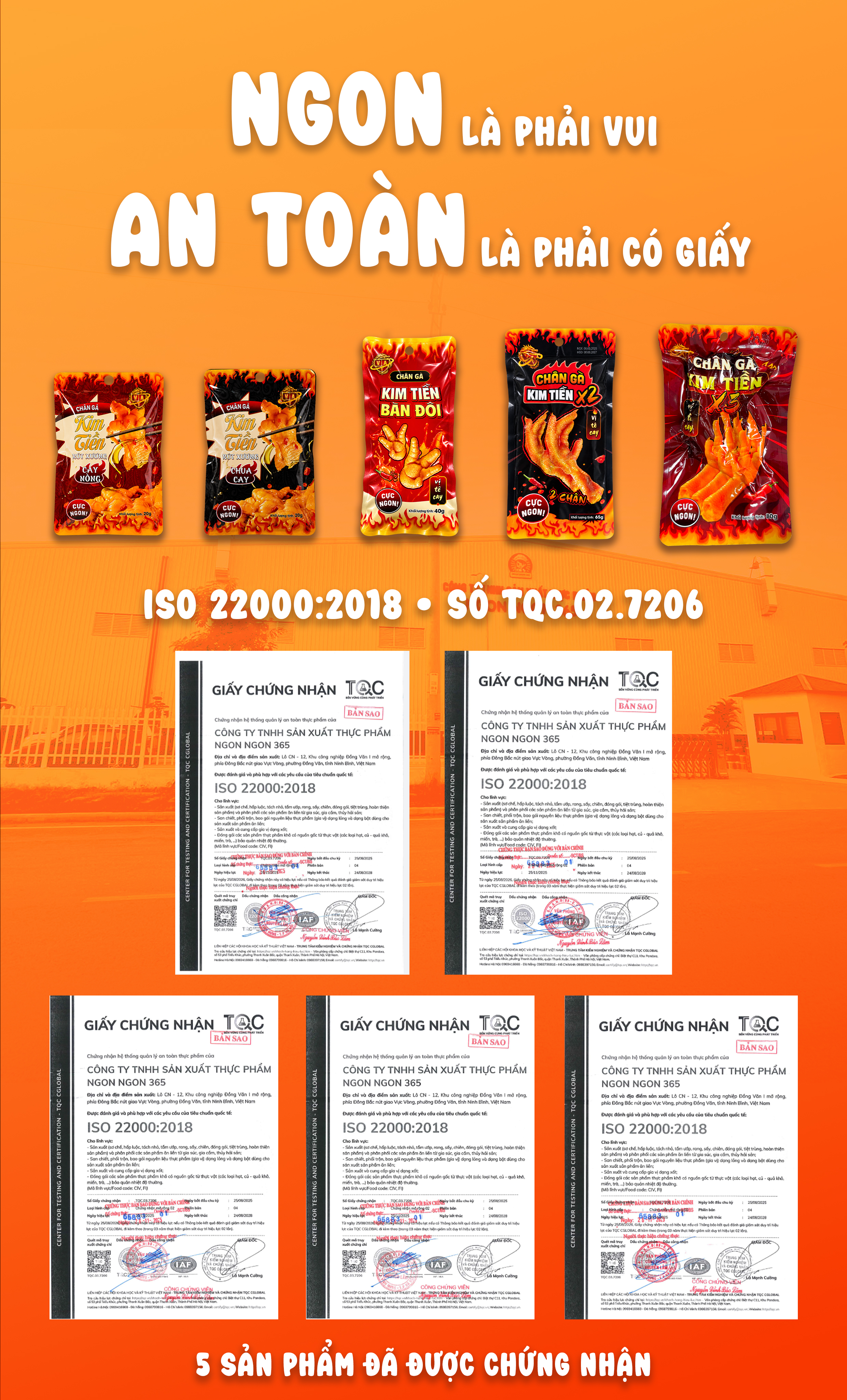 Chứng nhận ISO 22000