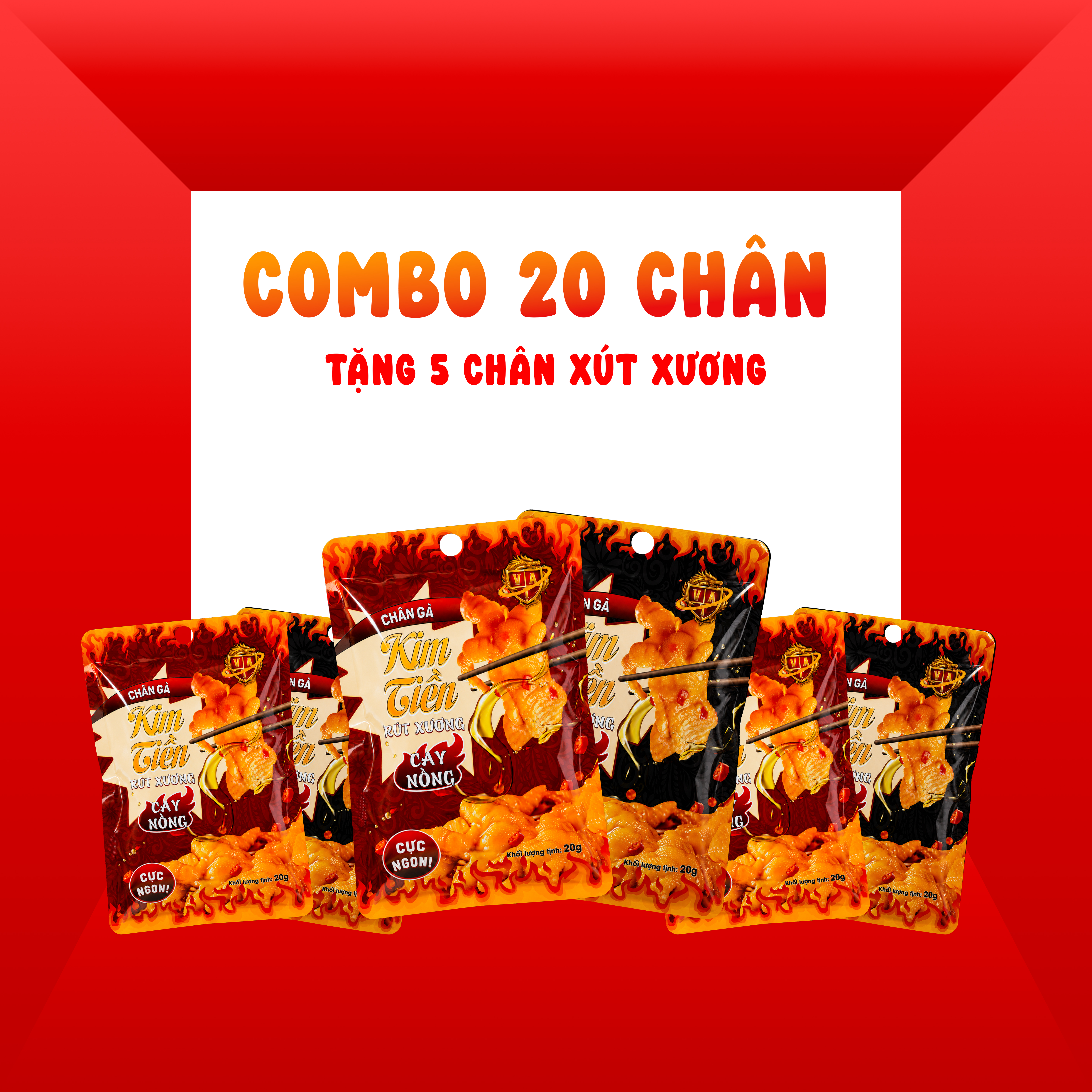 Combo 20 chân tặng quà rút xương